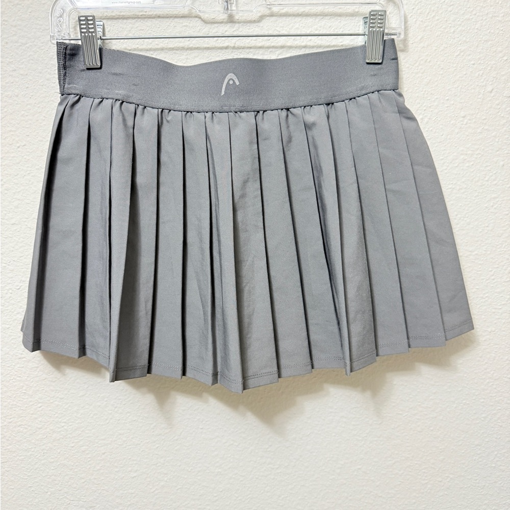 HEAD Pleated Tennis Golf Skort Built In Shorts Gray Athletic Size S